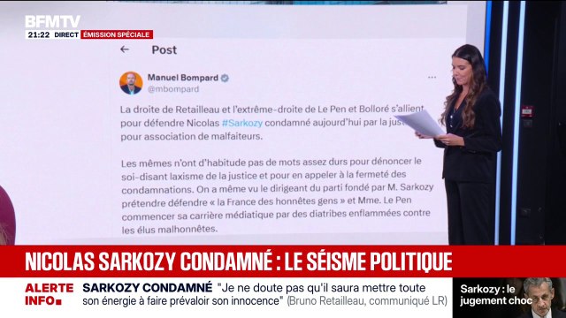 Condamnation de Nicolas Sarkozy: les réactions des politiques et des proches de l'ancien président de la République