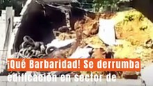 ¡Qué Barbaridad! Se derrumba edificación en sector de Sosúa; no hubo lesionados