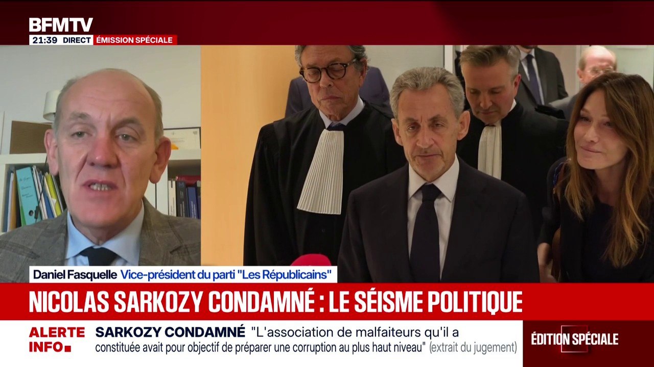 Denis Fasquelle, vice-président du parti Les Républicains souligne "une extrême sévérité, une violence et une forme d'humiliation à l'égard de Nicolas Sarkozy"