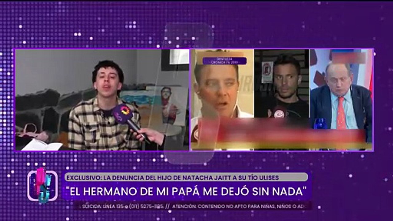 Valentino, hijo de Natacha Jaitt, denunció a su tío Ulises por violencia familiar y contó el calvario que vivió