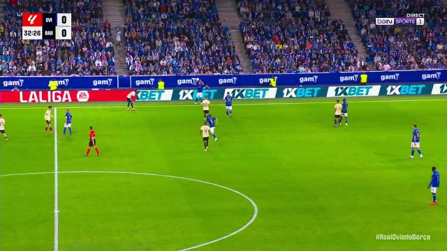 Gol del Real Oviedo de Salomón Rondón ante el Barcelona