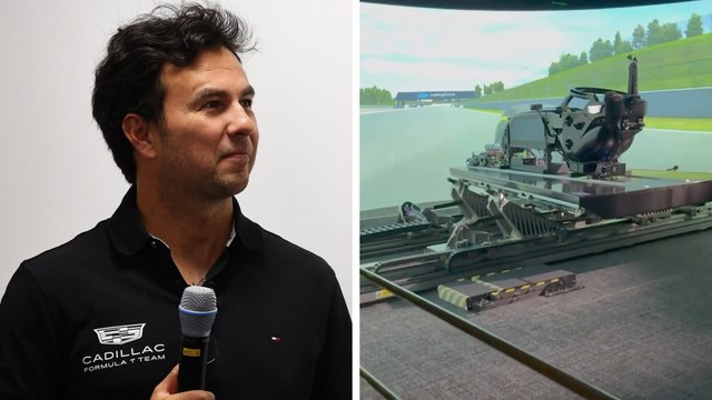Checo Pérez alista su regreso a la F1; el mexicano prueba el simulador de Cadillac