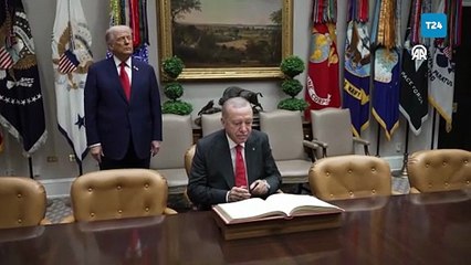 Cumhurbaşkanı Erdoğan ve ABD’li Temsilci Barrack arasında kravat diyaloğu: Türkiye'den vereceğim