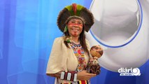 OLHO VIVO RECEBE A INDÍGENA HANNAH CACY POTIGUAR, FILHA DE CACHOEIRA DOS ÍNDIOS