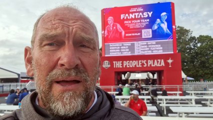 Martin Dempster at Ryder Cup - day 4