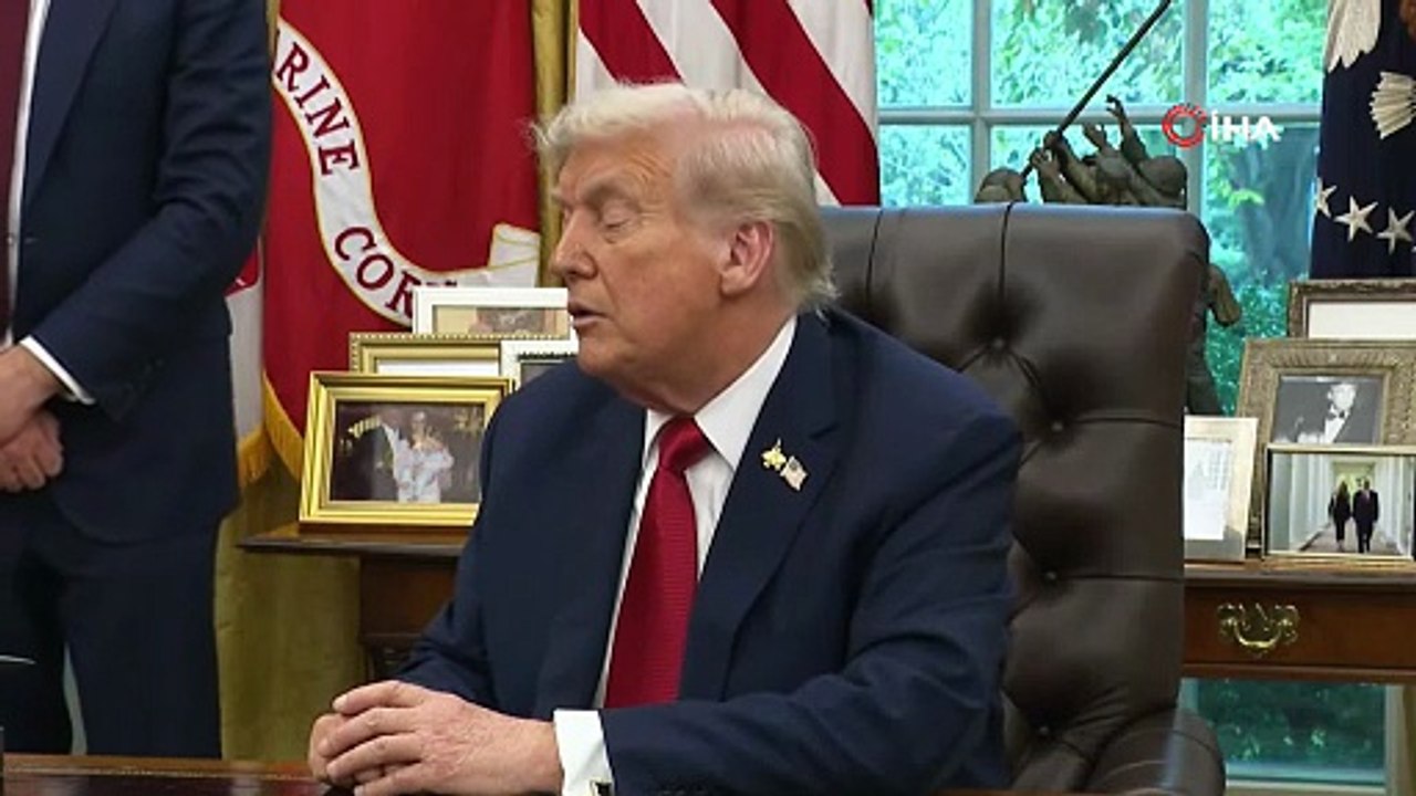 - ABD Başkanı Donald Trump, Cumhurbaşkanı Recep Tayyip Erdoğan ile Beyaz Saray’da yaptığı görüşme hakkında, "Bugün burada Türkiye Cumhurbaşkanı Erdoğan ile görüştüm ve harika bir toplantımız oldu. Bence çok farklı konularda sonuçlar aldı