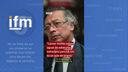 Petro arremete contra TRump en entrevista con la BBC