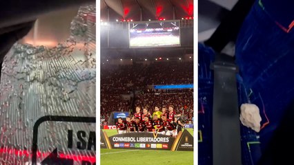 Copa Libertadores: Atacan el bus del Flamengo con piedras en La Plata