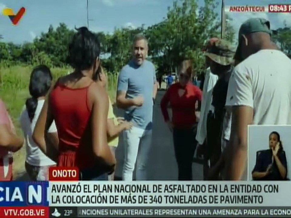 Gobernador de Anzoátegui supervisó avances del Plan Nacional de Asfaltado en las vías prioritarias