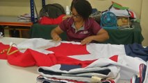 Se acelera producción de banderas patrias para las fiestas de noviembre