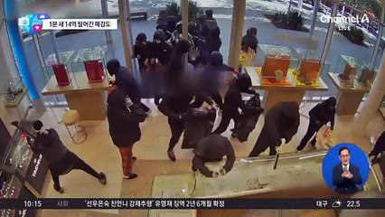 [앉아서 세계 속으로]美 보석점서 1분 새 14억 털어간 떼강도