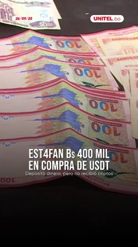 Dos personas perdieron más de Bs 400 mil al intentar comprar USDTs.