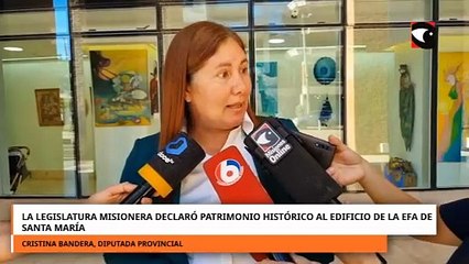 La Legislatura misionera declaró Patrimonio Histórico al edificio de la EFA de Santa María