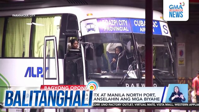 Ilang pasahero sa PITX at Manila North Port, stranded matapos kanselahin ang mga biyahe | Balitanghali