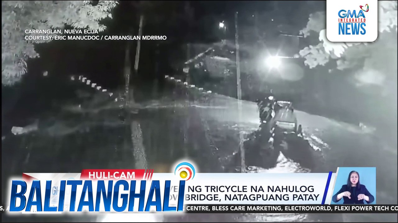 77-anyos na driver ng tricycle na nahulog mula sa overflow bridge, natagpuang patay | Balitanghali