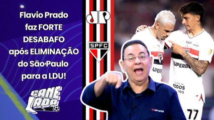 "EU FICO MALUCO COM ISSO! É UMA SACANAGEM como o SÃO PAULO..." Flavio Prado DESABAFA | QUEDA pra LDU