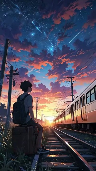 Twilight Waiting at Crossing