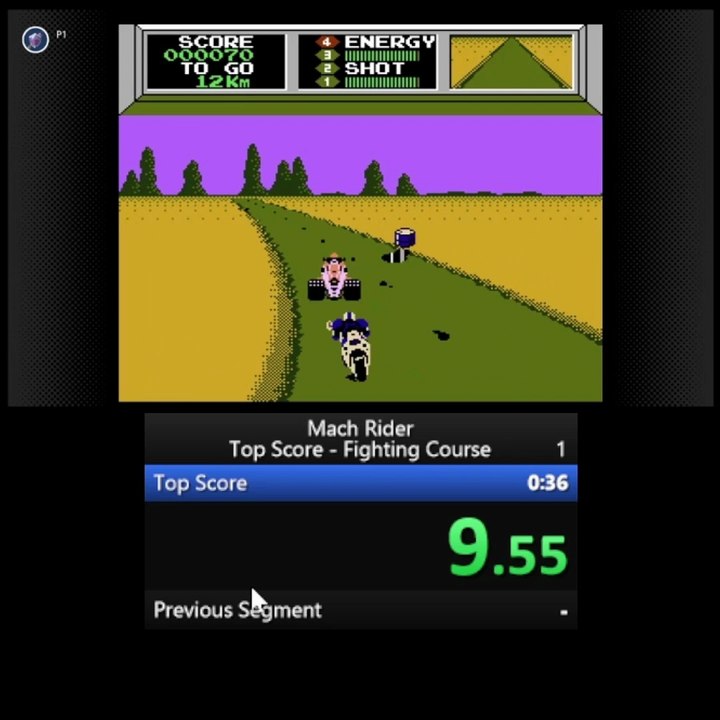 Mach Rider Top Score Fighting Course Speedrun