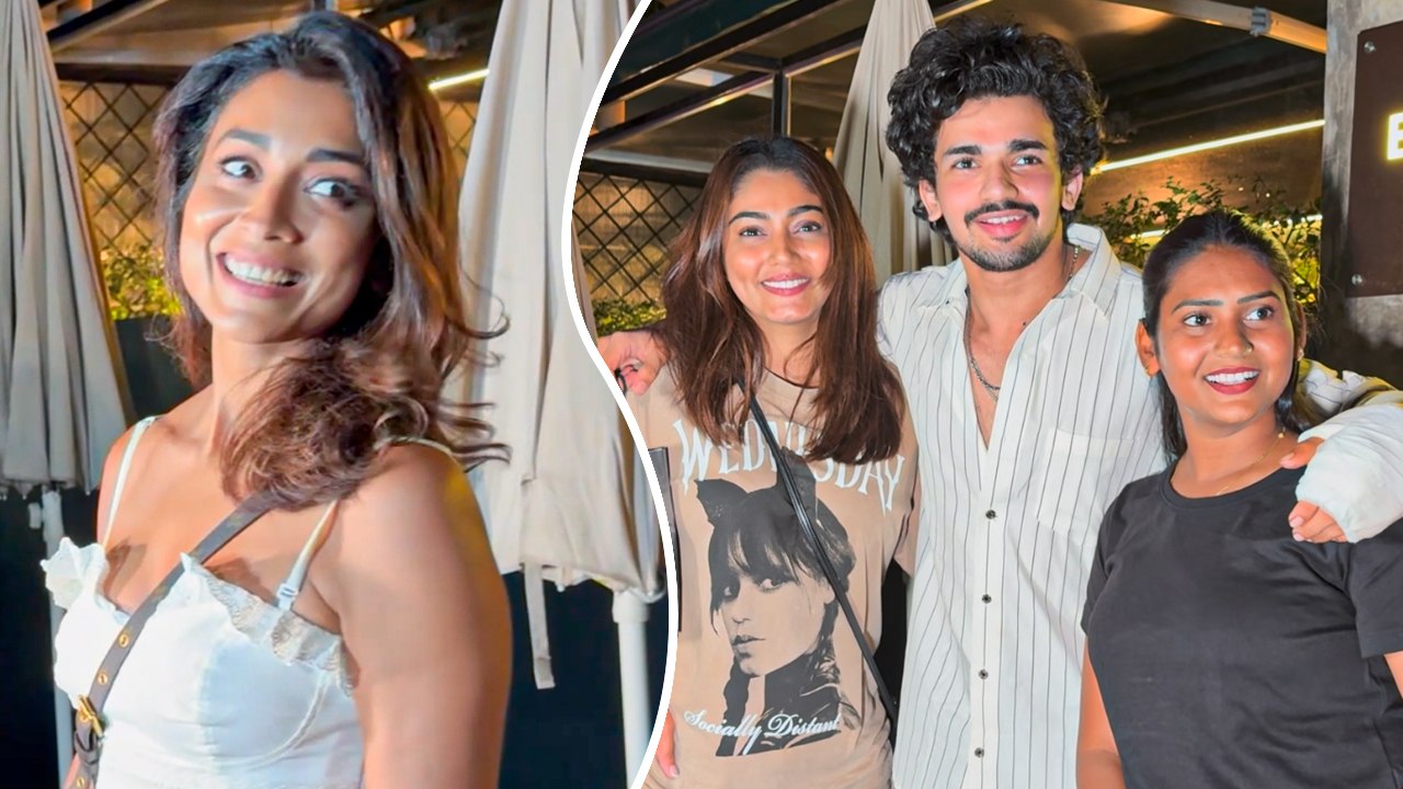 The Stunning Shriya Saran, BFF's Sana Makbul, Vishal Pandey & ShivaniSnapped In Bandra! Nightout!