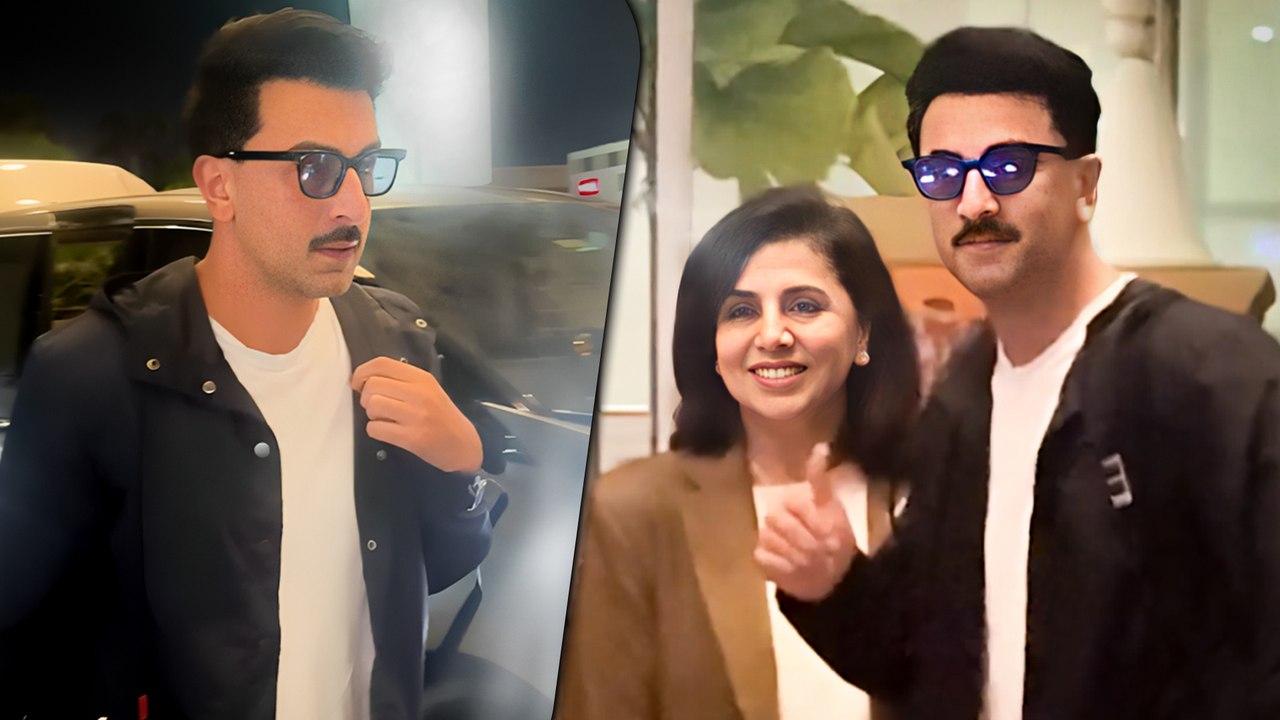 Kapoor Parivaar: Mamma's Boy Ranbir Kapoor Gets Snapped With Mom Neetu Ji At The Mumbai Airport!