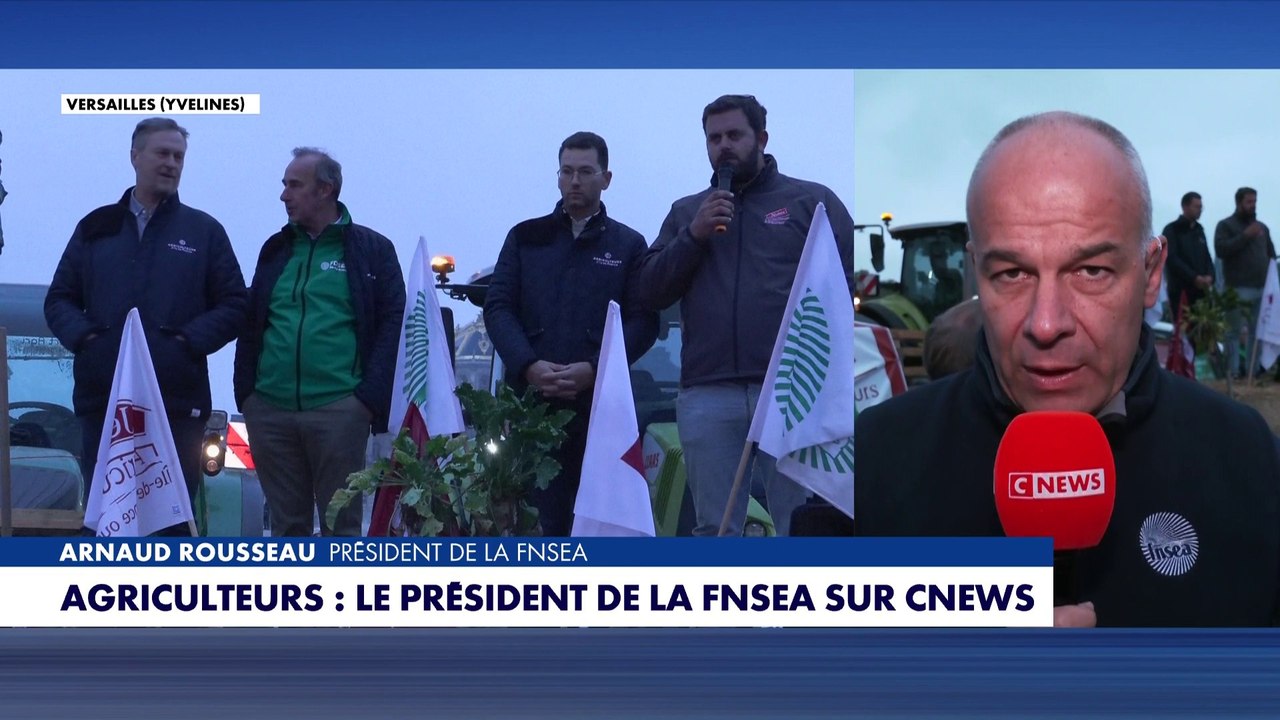 Arnaud Rousseau, président de la FNSEA, défend l'agriculture française