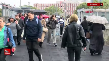 İstanbul'da yağmur etkili oluyor