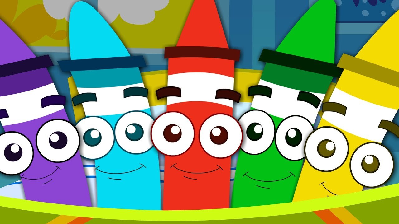 Five Little Crayons in 4K | Zebra Nursery Rhymes - Kids Songs & Cartoons for Children