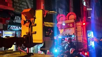 İş merkezinde yangın paniği