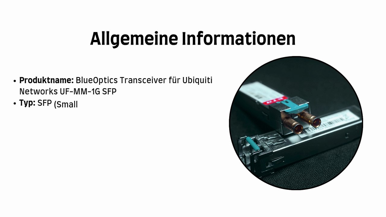 BlueOptics Transceiver kompatibel mit Ubiquiti Networks UF-MM-1G SFP