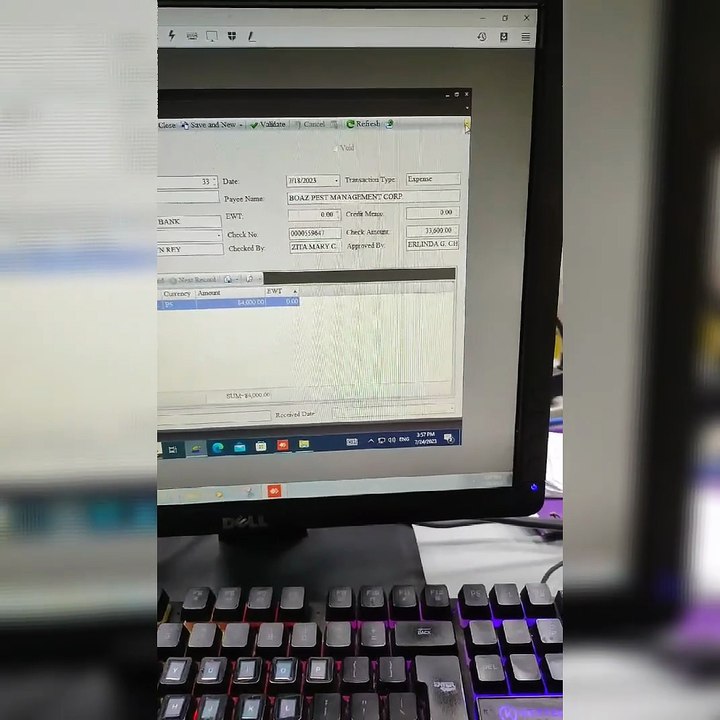 Check writer system
