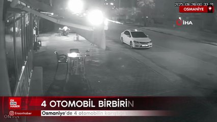 Osmaniye’de 4 otomobilin karıştığı zincirleme kaza