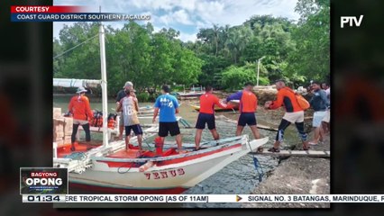 PCG, puspusan ang rescue operations sa mga lugar na hinagupit ng Bagyong #OpongPH | ulat ni Ryan Lesigues