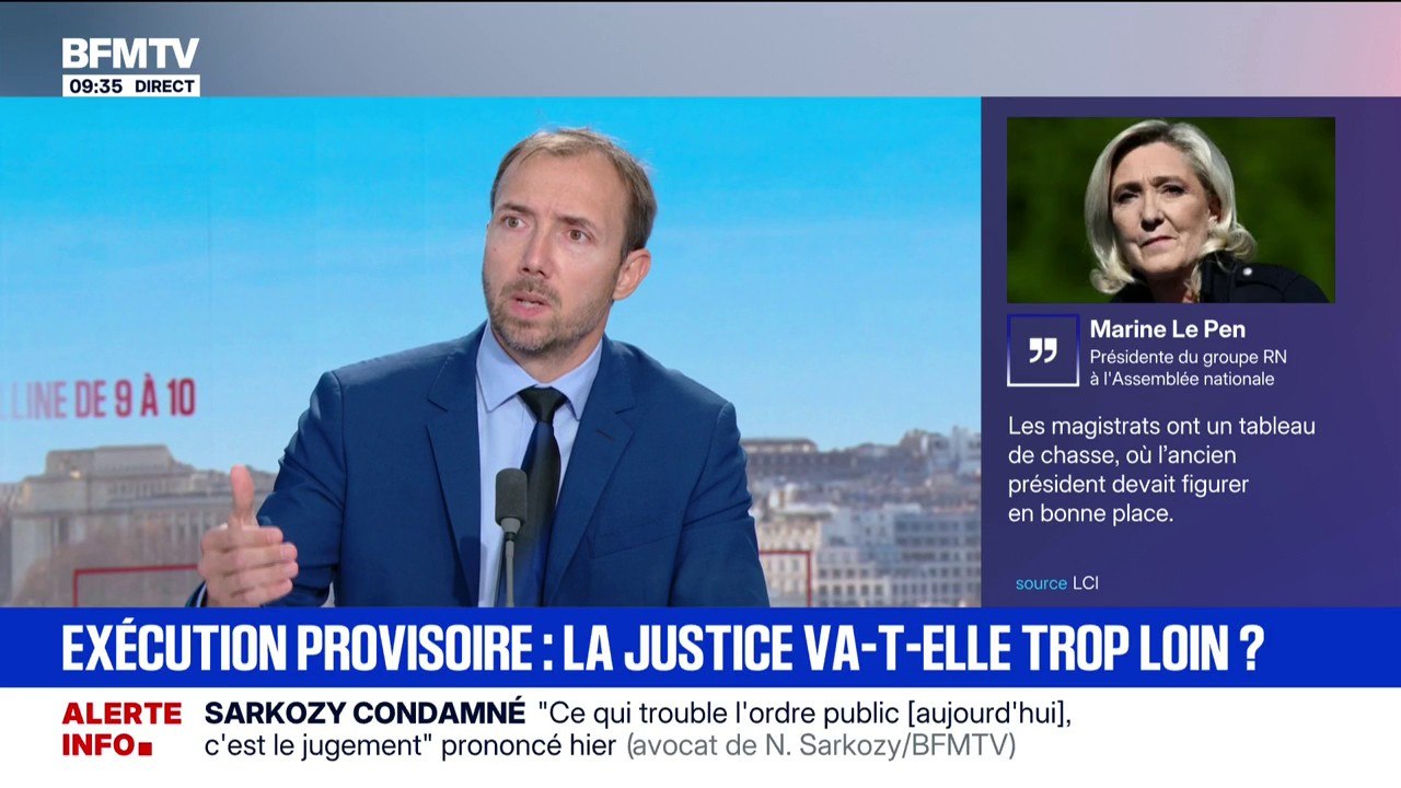 "Les magistrats n'ont pas de tableau de chasse", déclare Aurélien Martini, secrétaire général adjoint de l'Union syndicale des magistrats