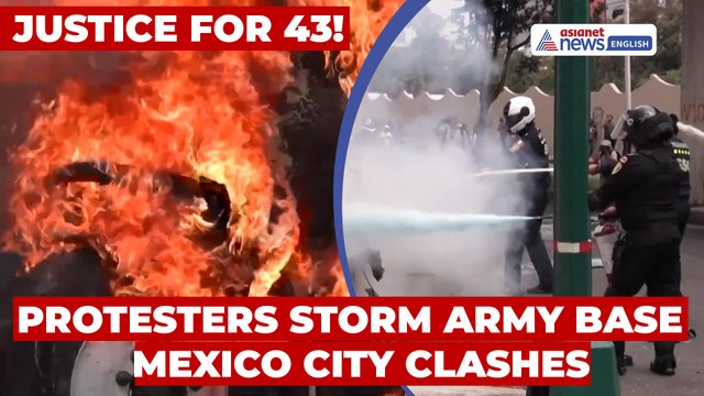 Protesters Clash with Forces in Mexico City, Demand Justice for 43 Missing Students