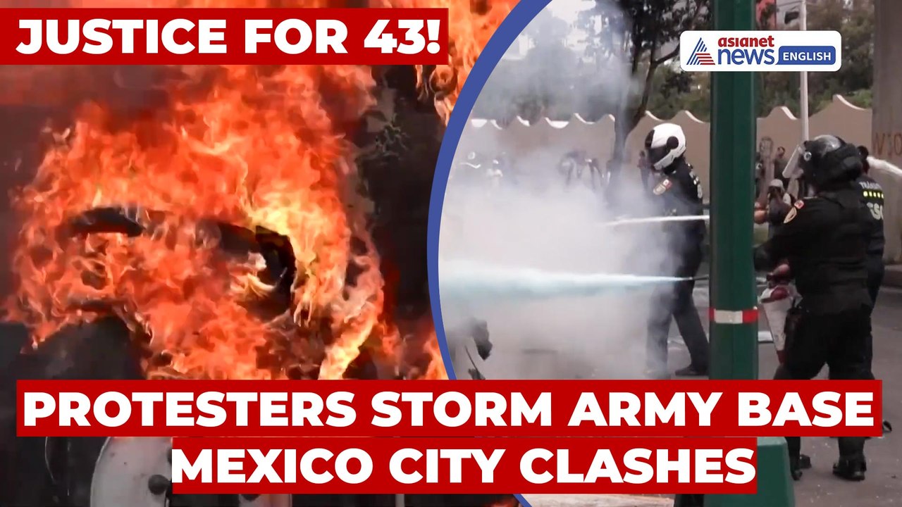 Protesters Clash with Forces in Mexico City, Demand Justice for 43 Missing Students