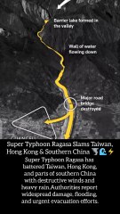 #TyphoonRagasa #BreakingNews #Taiwan #HongKong #China #ClimateCrisis #DailyMentiontaiwan
