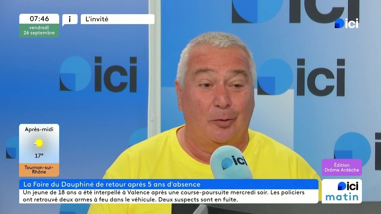 Jean Bernardis, président de la Foire du Dauphiné à Romans-sur-Isère