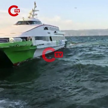 Deniz ulaşımına hava muhalefeti engeli: BUDO'nun bazı seferleri iptal edildi!