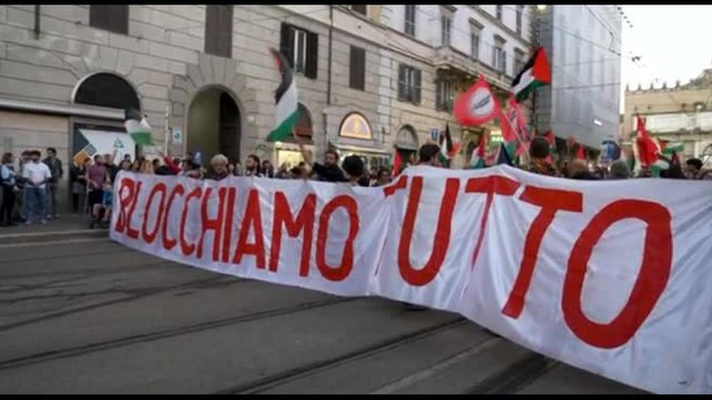 Manifestazione a Roma in solidarietà con la Global Sumud Flotilla
