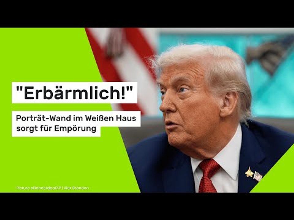 Donald Trump tauscht Joe Biden aus: 'Erbärmlich!' Porträt-Wand im Weißen Haus sorgt für Empörung