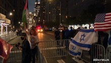 New York, manifestazioni e proteste davanti all'hotel di Netanyahu