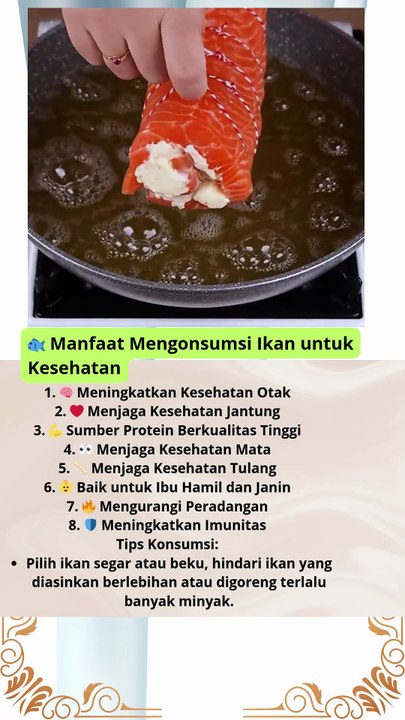 🐟 Manfaat Mengonsumsi Ikan untuk Kesehatan kita