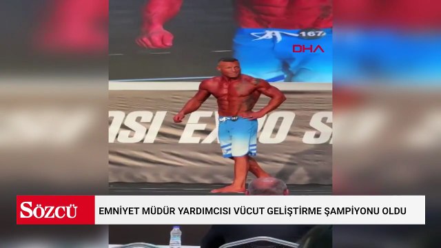 Emniyet müdür yardımcısı vücut geliştirme şampiyonu oldu