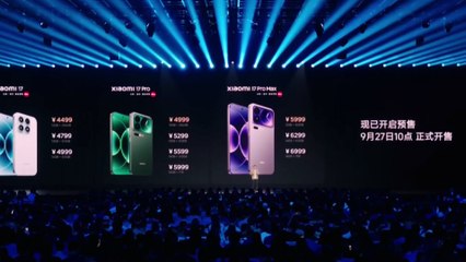 Xiaomi presenta su nueva gama 17 para competir directamente con iPhone