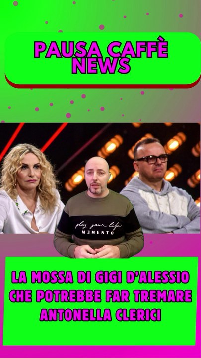 La mossa di Gigi D’Alessio che potrebbe far tremare Antonella Clerici