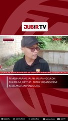 Pemeliharaan Jalan Jampangkulon Sukabumi, UPTD PU Tutup Lubang Demi Keselamatan Pengguna