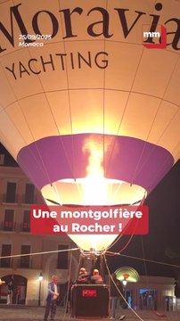 Monaco : Découvrez ces images insolites d'une montgolfière au Rocher