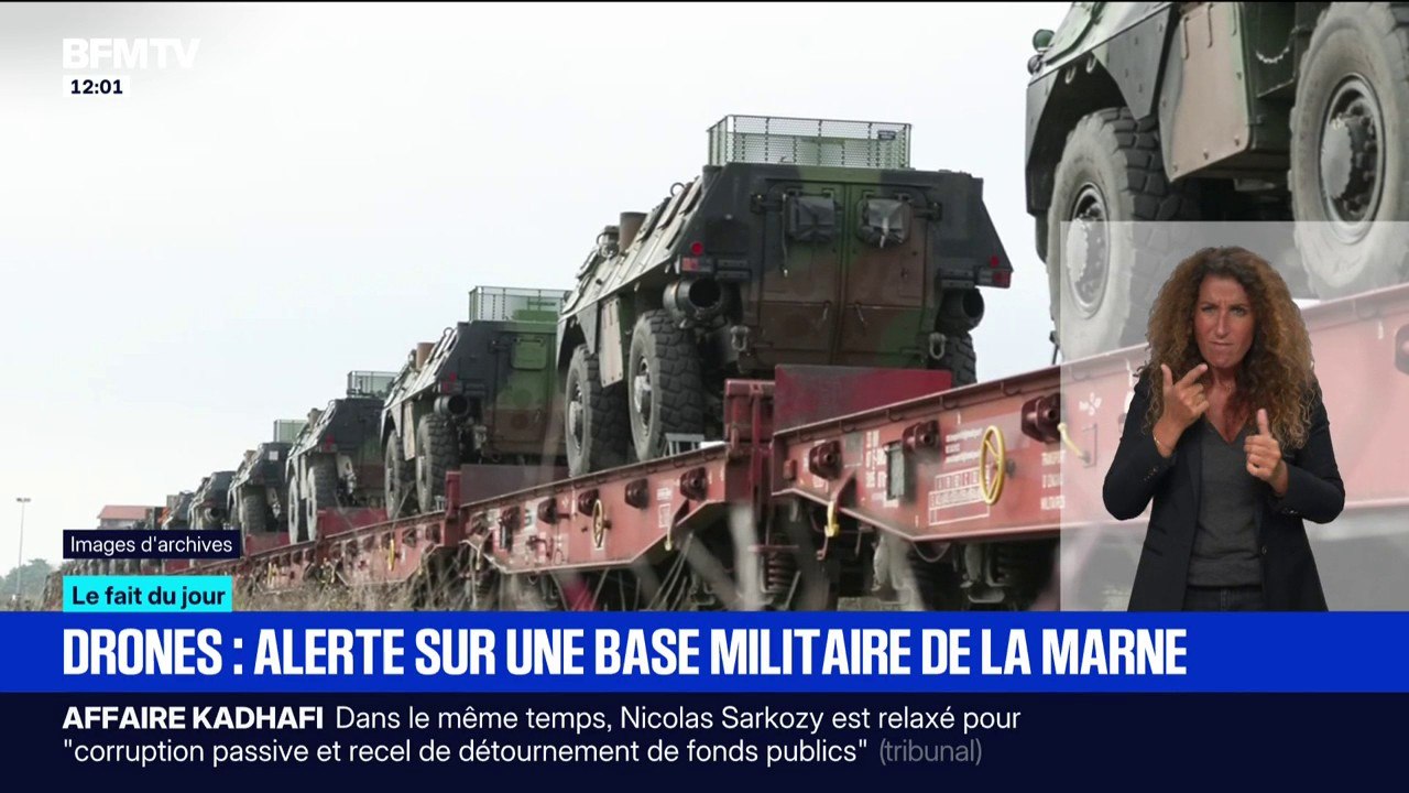 Drones: une base militaire de la Marne survolée par plusieurs drones