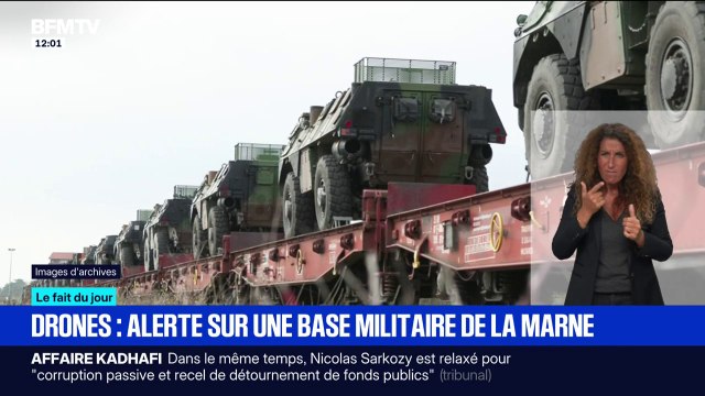 Drones: une base militaire de la Marne survolée par plusieurs drones