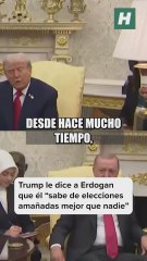 Donald Trump le dice a la cara al presidente de Turquía, Tayyip Erdoğan, que él "sabe de elecciones amañadas mejor que nadie" y al mismo tiempo le agradece su amistad durante los últimos años